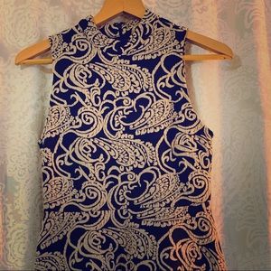 High neck halter top dress